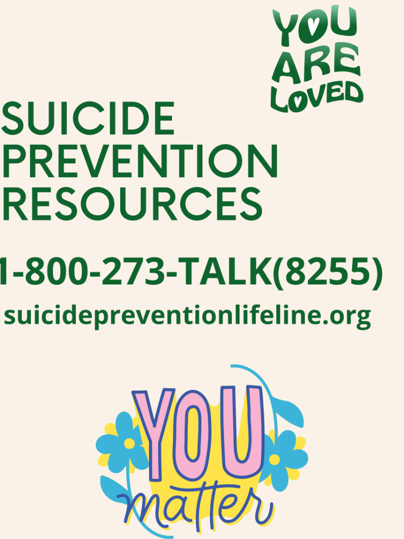 Suicide prevention Resources, 1800 273 Talk 8255